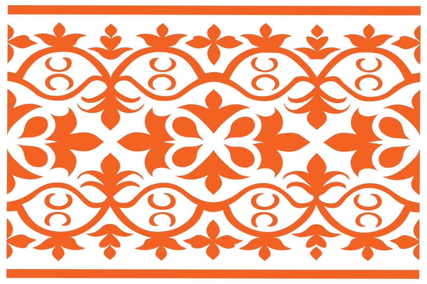 Ornate Floral Design in Art Nouveau Style with Symmetrical Patterns vector