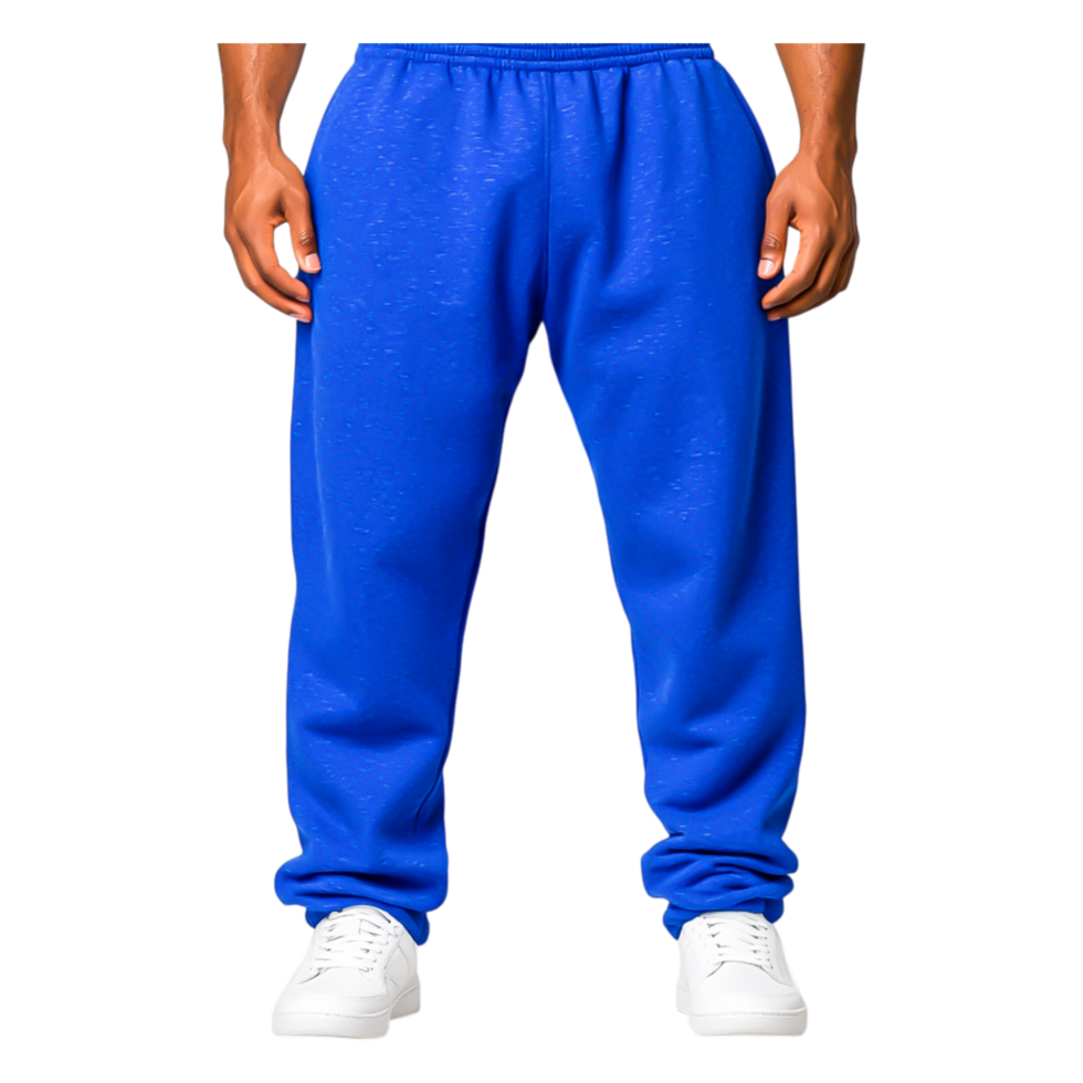Bright Blue Sweatpants for Casual Comfort and Relaxed Style png