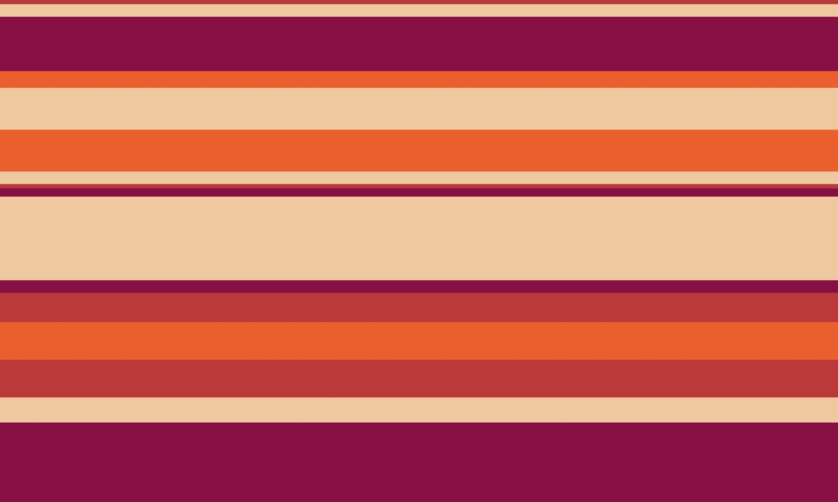 Vibrant horizontal stripes in warm autumnal tones. Perfect for textile design, website backgrounds, or seasonal branding. A cheerful and modern geometric pattern with a retro feel. vector