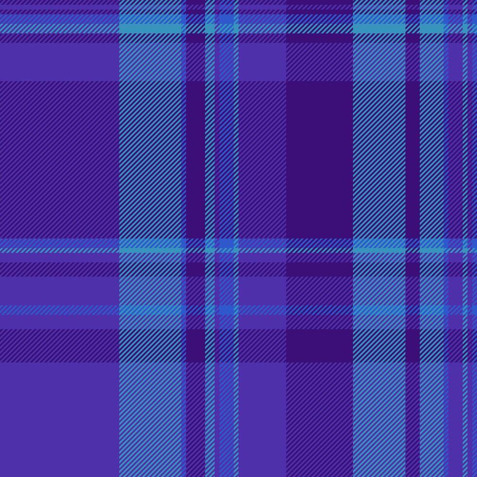 Vibrant purple and blue plaid pattern. Perfect for textile design, apparel, website backgrounds, or any project needing a stylish and modern geometric texture. vector