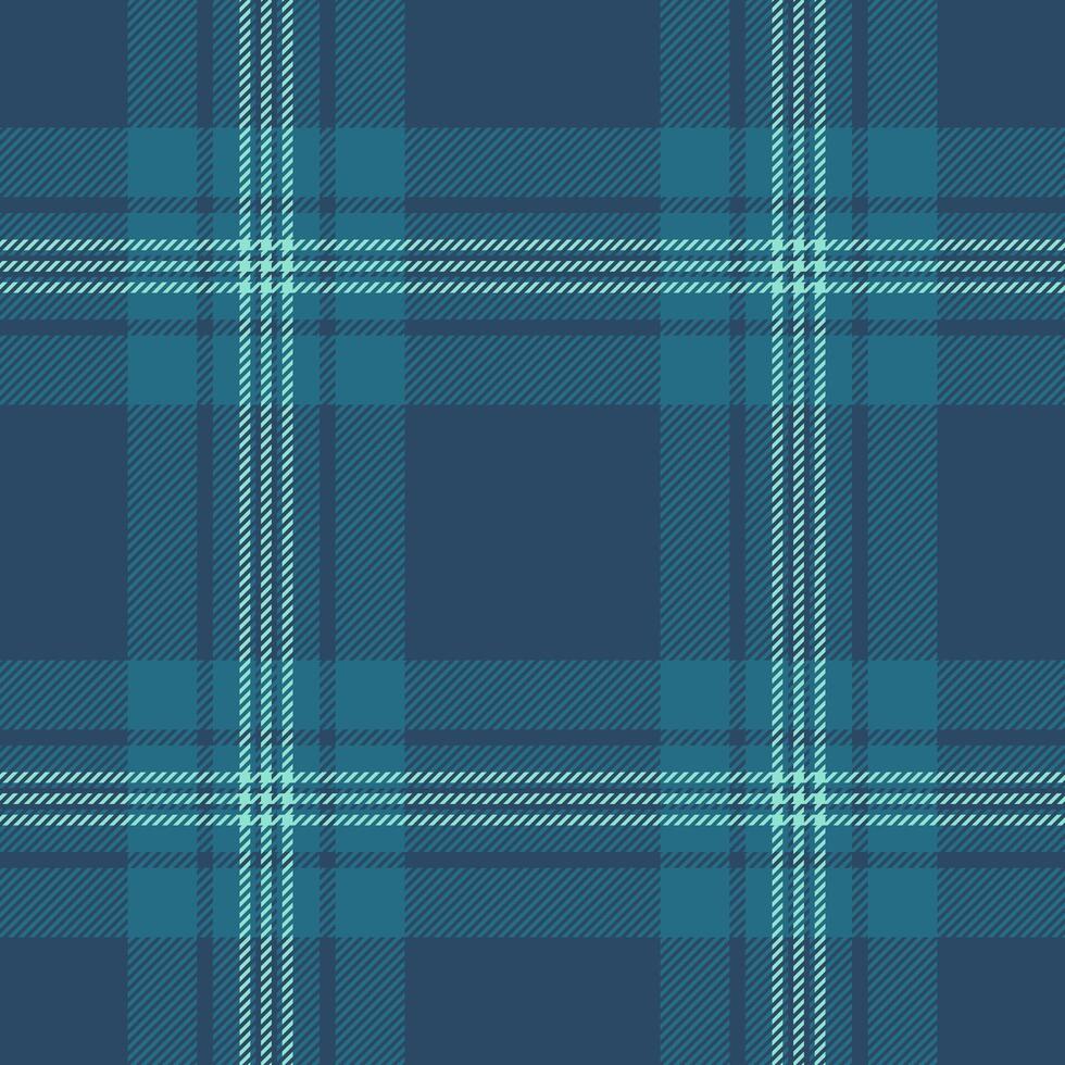 Seamless teal and navy blue plaid pattern. Perfect for textile design, apparel, website backgrounds, and more. Classic and versatile, this stylish check offers a sophisticated, modern feel. vector