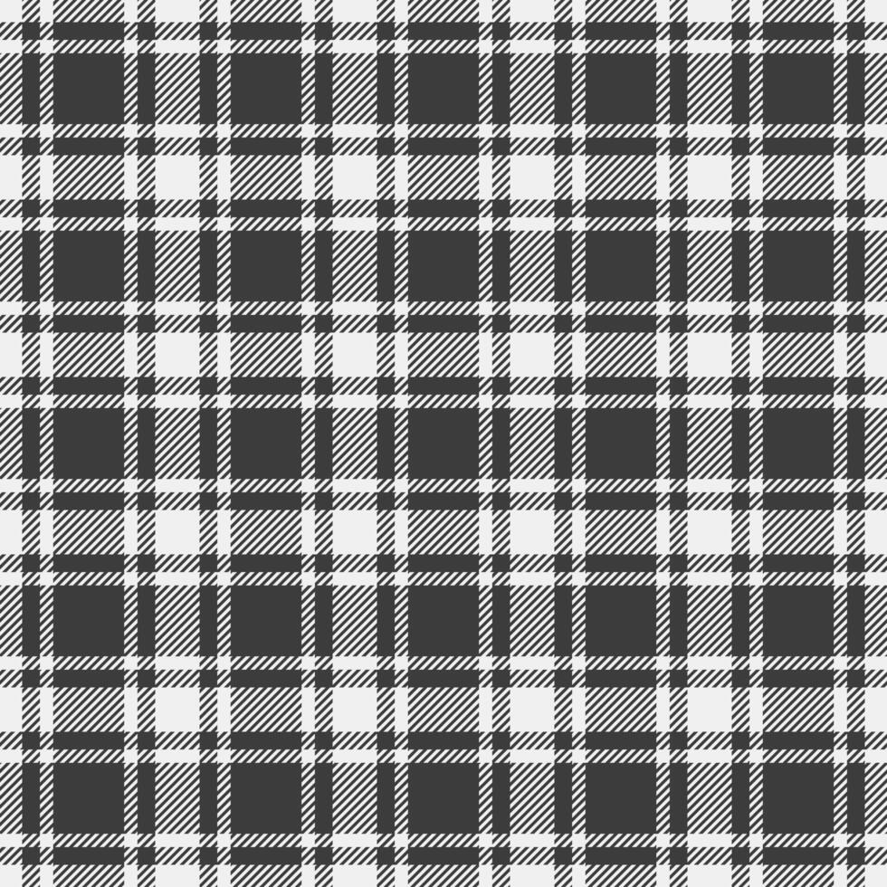 Stylish black and white plaid pattern. Perfect for textile design, wallpaper, or web backgrounds. Clean lines and classic style offer versatility for various projects. vector
