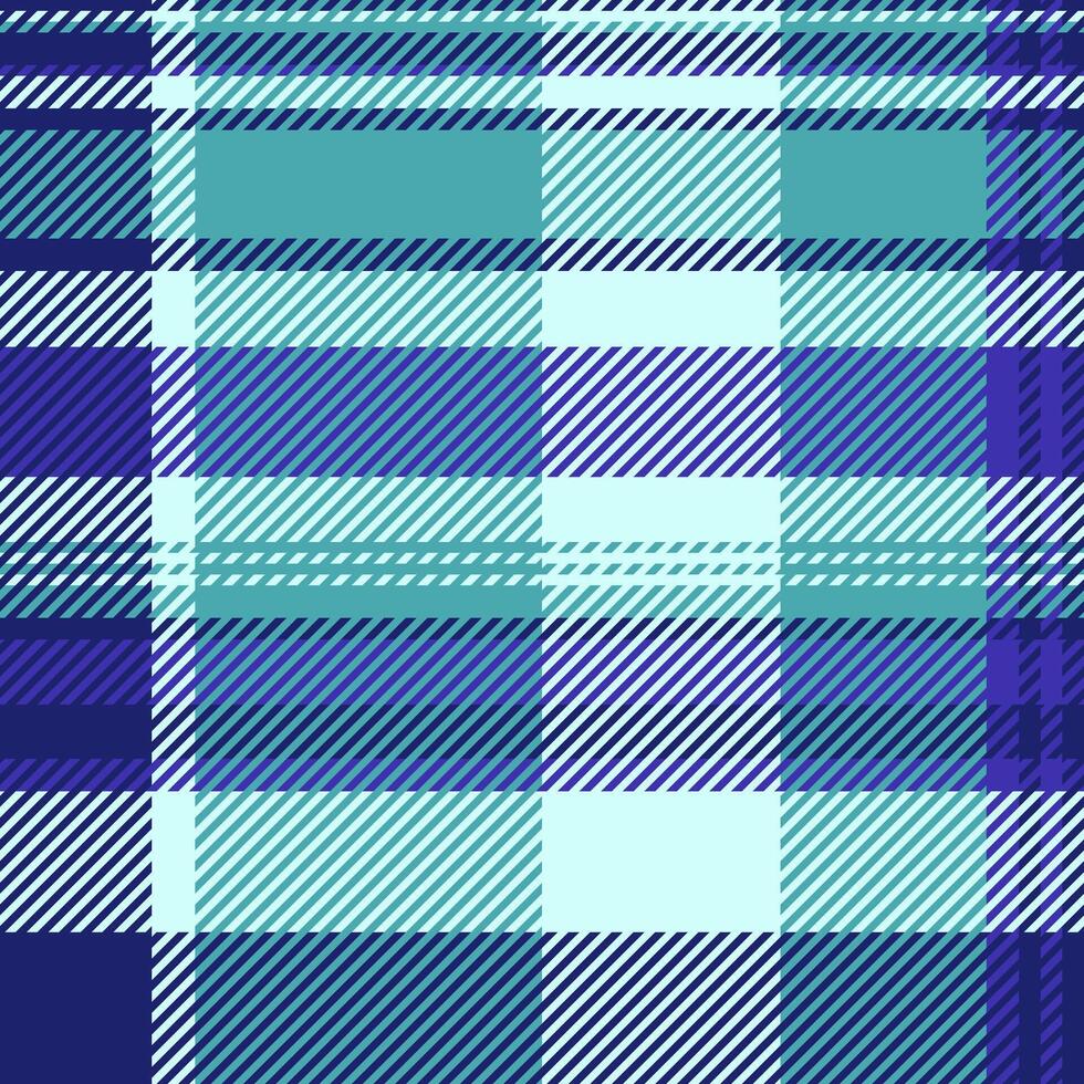 Luxury seamless background , clothing tartan plaid textile. Checks fabric check texture pattern in cyan and light colors. vector