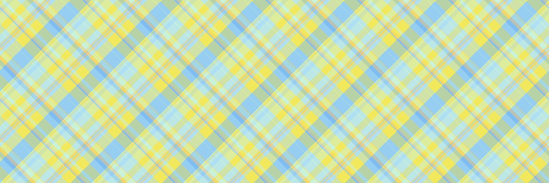 Tradition check background , layered seamless pattern plaid. Graceful texture textile fabric tartan in light and yellow colors. vector