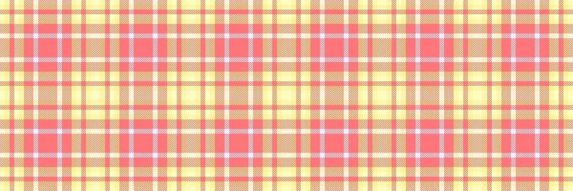 Delightful pastel pink and yellow plaid pattern. Perfect for textile design, website backgrounds, scrapbooking, and crafting projects. vector