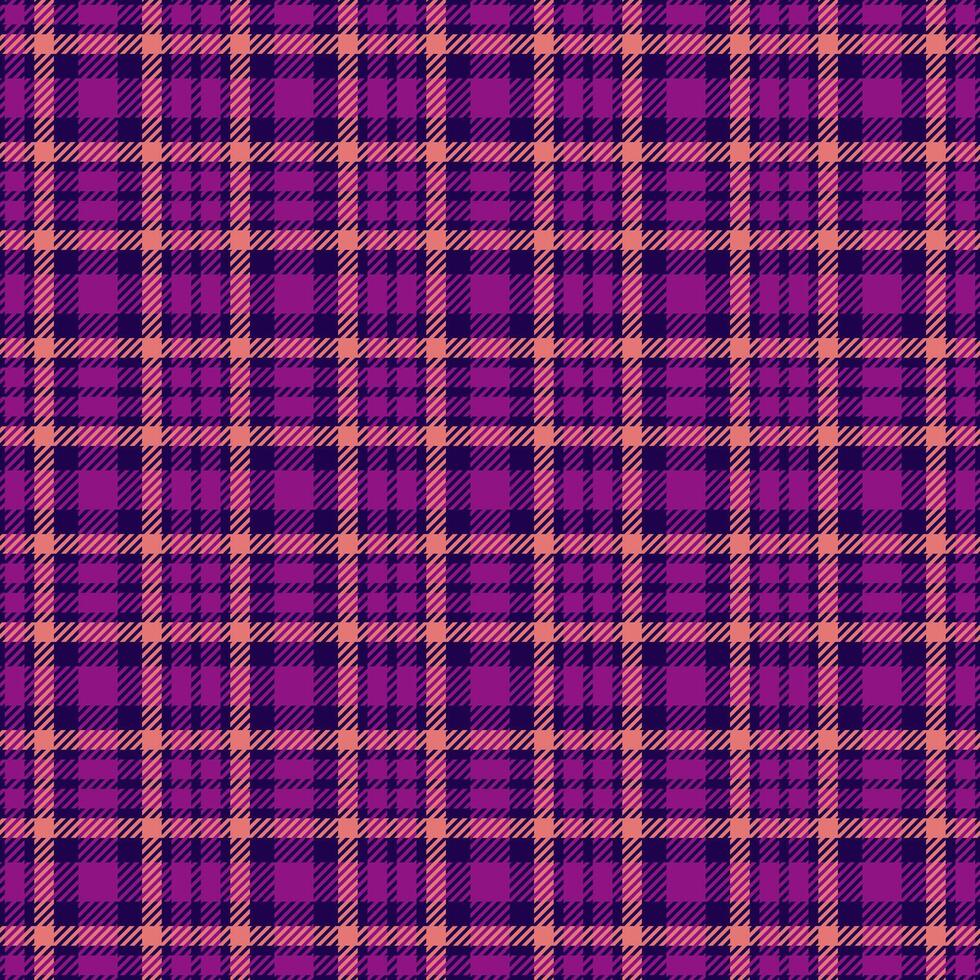Pretty background texture pattern, cut out plaid textile check. Clan seamless tartan fabric in dark and magenta colors. vector