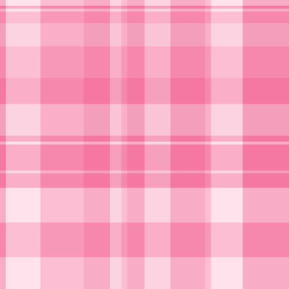 Underwear plaid fabric, sensual background check seamless. Hippie tartan pattern textile texture in red and light colors. vector