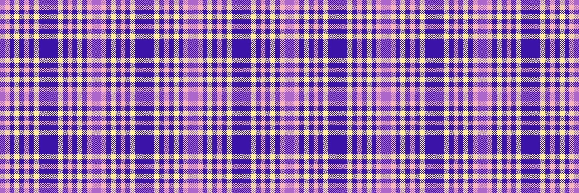 Elegant purple and pink plaid pattern. Perfect for textile design, website backgrounds, scrapbooking, or any project needing a subtle yet stylish texture. Seamless repeat for versatile use. vector