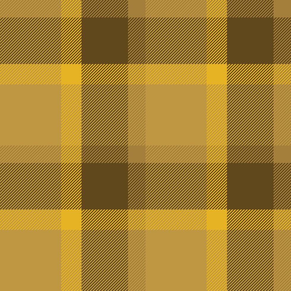 Elegance plaid check textile, overlayed fabric background . Yuletide texture pattern tartan seamless in amber color. vector