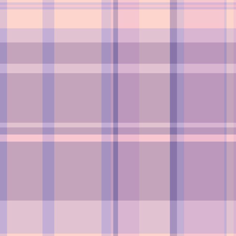 Pyjamas textile tartan check, multicultural pattern plaid. 40s fabric seamless background texture in light and pastel colors. vector