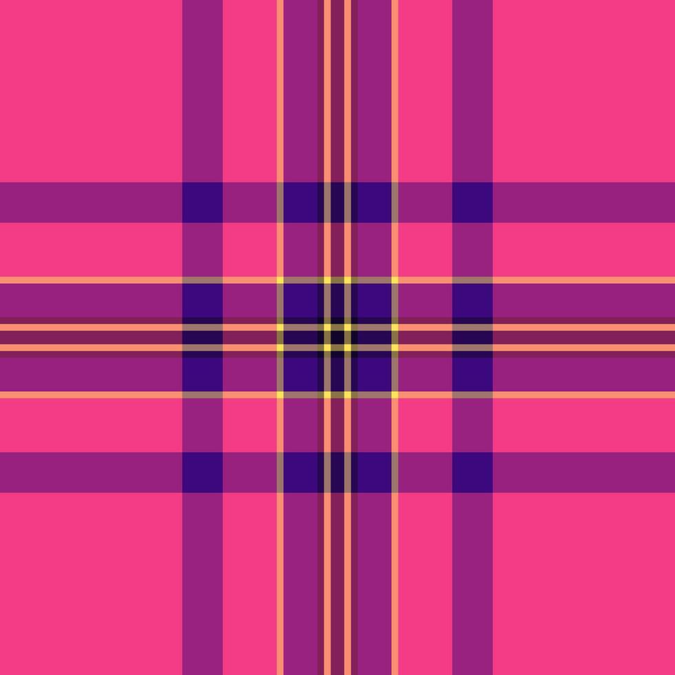 Knot seamless plaid , tissue pattern fabric tartan. Christmas background check textile texture in pink and red colors. vector