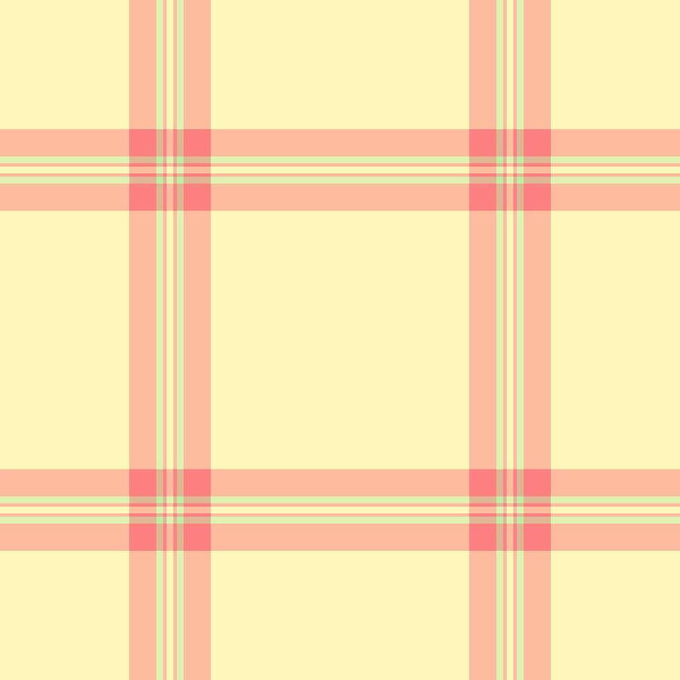 Pastel pink and yellow plaid pattern. Perfect for website backgrounds, textile designs, or crafting projects. Soft, subtle colors create a calming and stylish aesthetic. vector