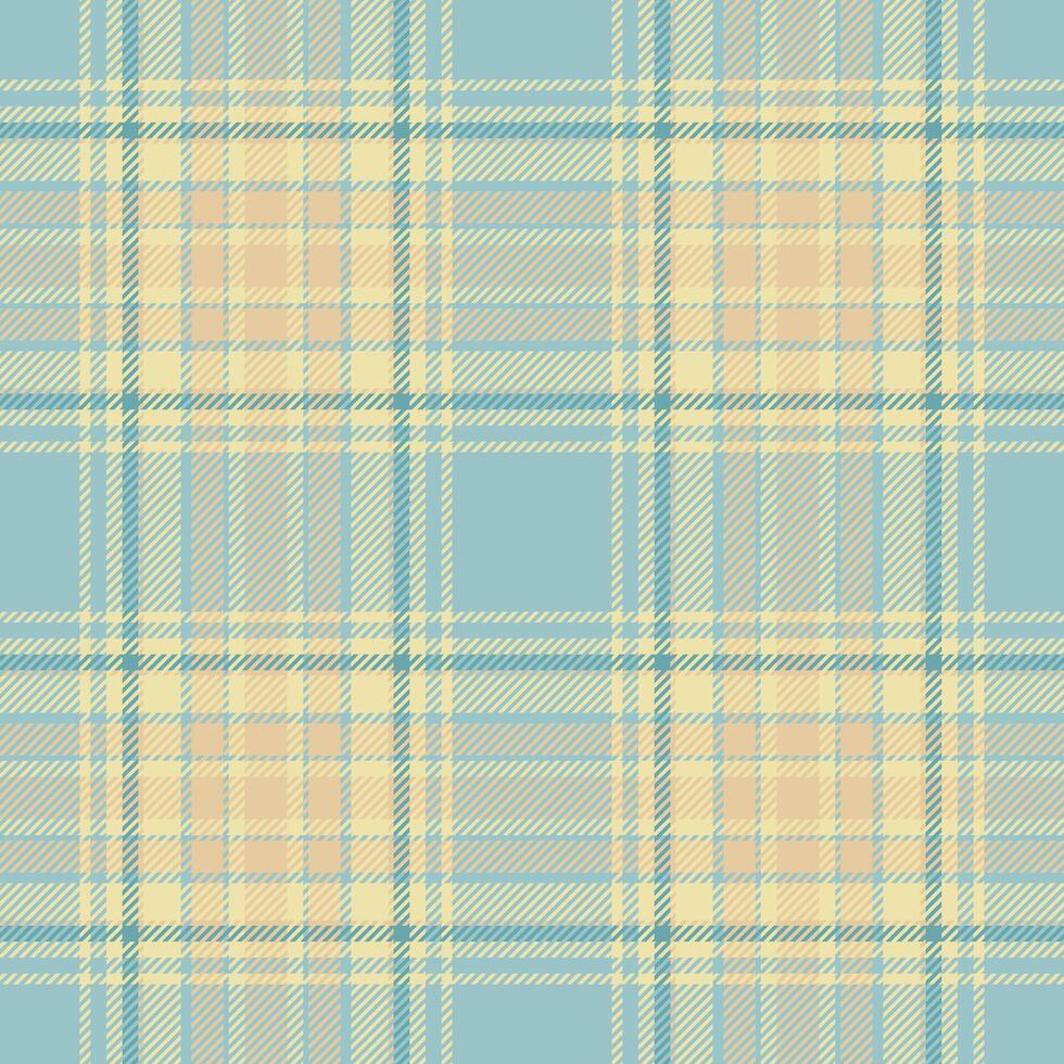 Rug textile tartan, thread check pattern fabric. Site texture seamless background plaid in pastel and pale goldenrod colors. vector