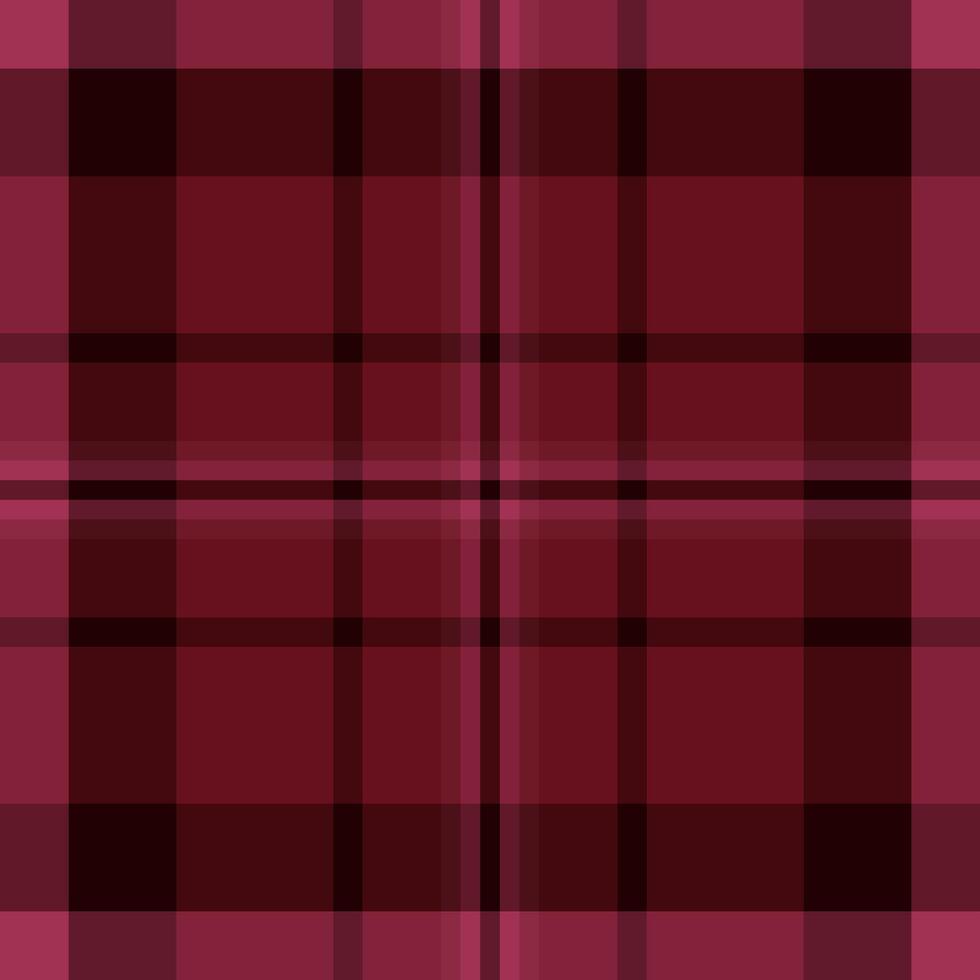 Sheet seamless textile texture, winter tartan fabric plaid. Scotland check background pattern in red and dark colors. vector