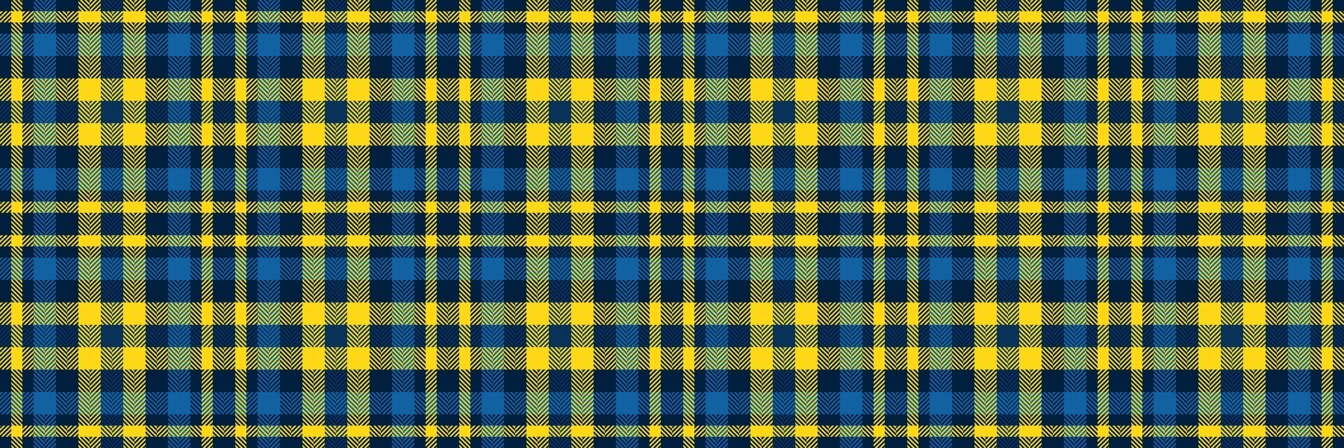 Craft tartan pattern plaid, backdrop fabric texture textile. Brazil background seamless check in cyan and dark colors. vector