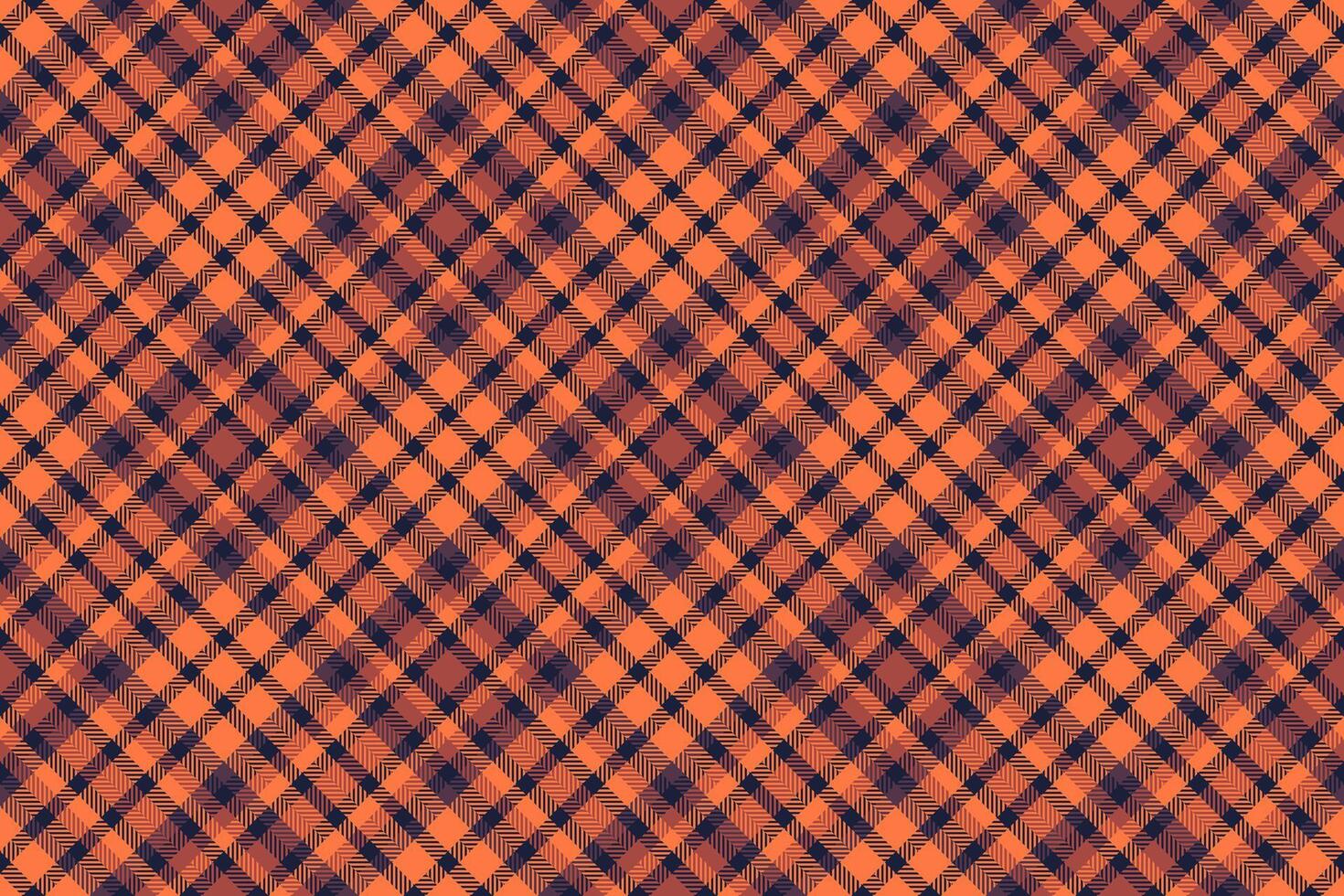 Nostalgic textile texture, image check seamless tartan. Fluffy pattern fabric background plaid in orange and dark colors. vector