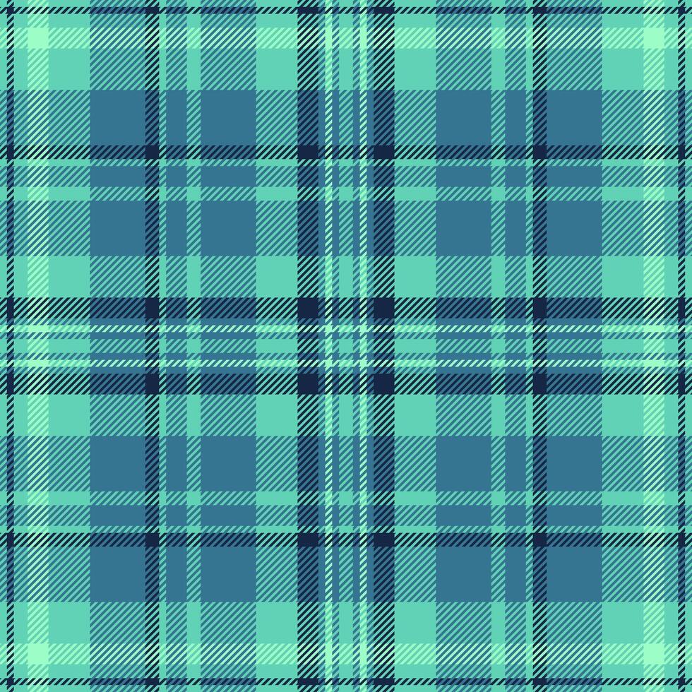 Oktoberfest check texture plaid, dreamy tartan textile . Tracery pattern seamless fabric background in teal and cyan colors. vector