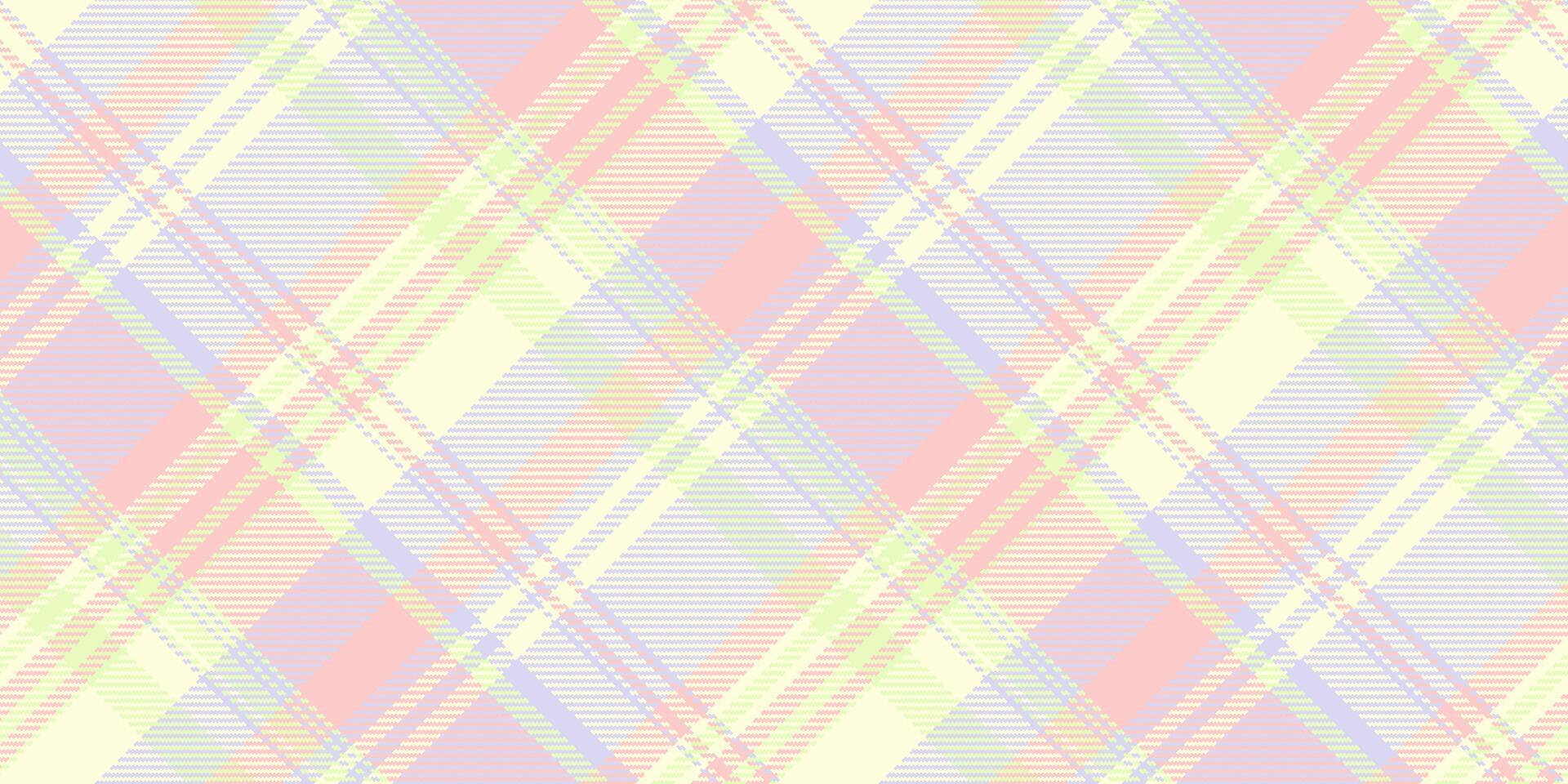 Pastel plaid pattern in soft pink, lavender, and lime green hues. Ideal for textile design, fashion, scrapbooking, and website backgrounds. Elegant and versatile design. vector