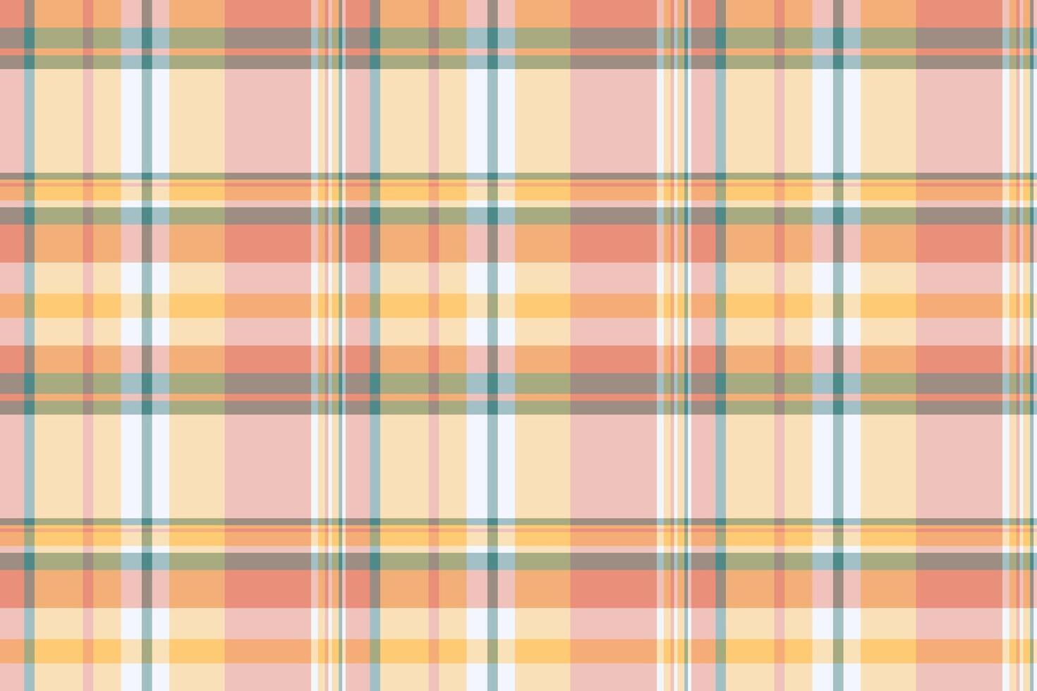 Delightful pastel plaid pattern. Perfect for textile design, website backgrounds, or crafting projects. Subtle colors create a calming, versatile image. Ideal for spring or summer themes. vector