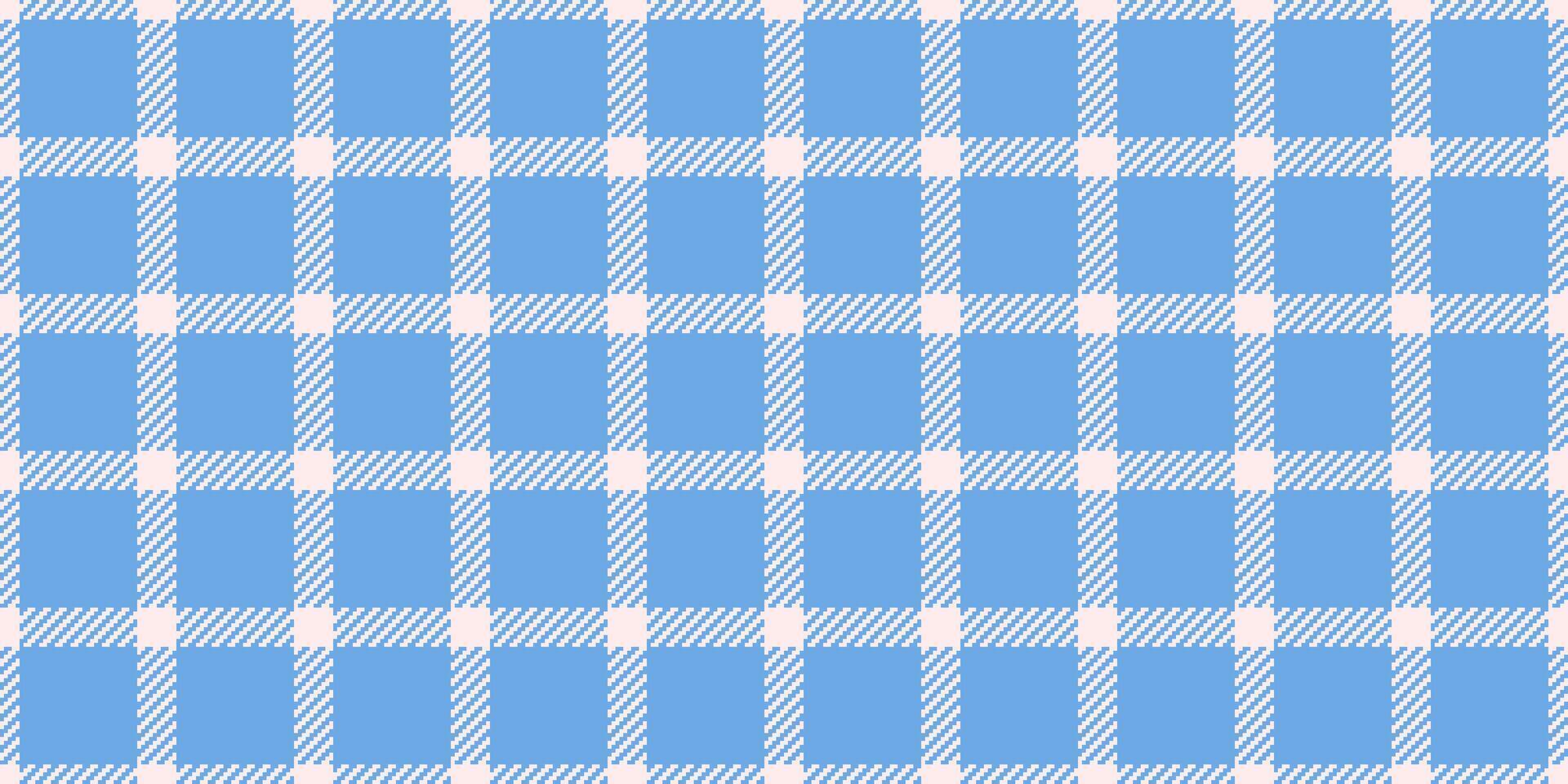 Print plaid pattern textile, square check seamless tartan. Birthday fabric texture background in linen and cyan colors. vector