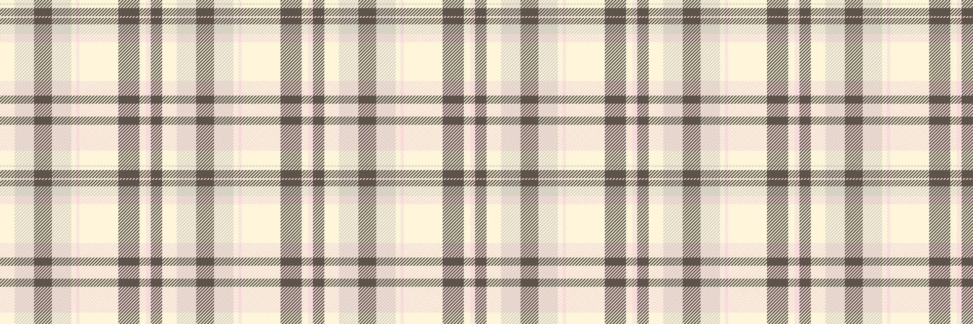 Quality pattern texture background, cozy textile tartan plaid. Ceremony seamless fabric check in light and cornsilk colors. vector