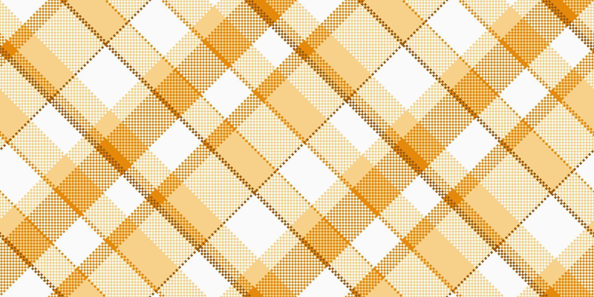 Stylish golden-hued plaid pattern, perfect for textile designs, website backgrounds, or autumnal themed projects. vector