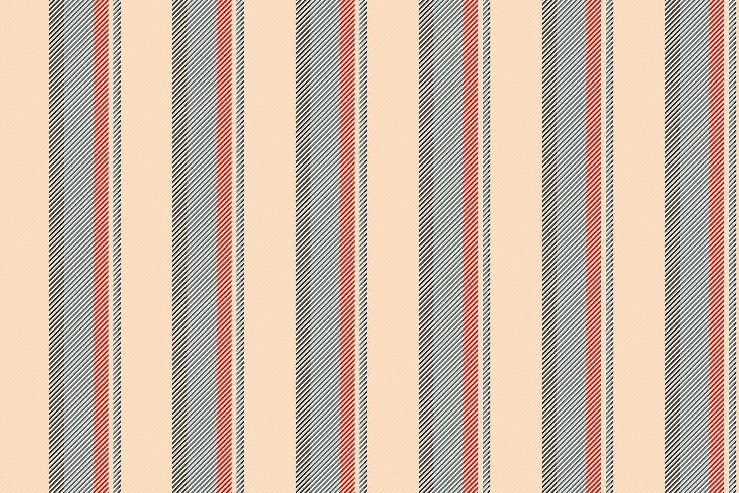 Paint stripe vertical, ceremony texture seamless lines. Rough fabric background pattern textile in bisque and light colors. vector