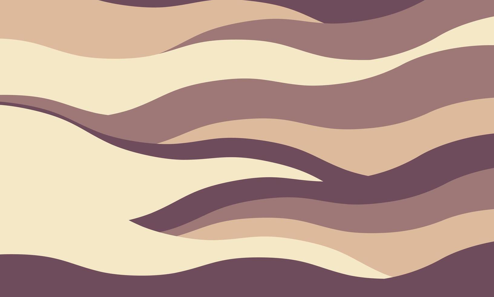 Abstract wavy background in muted earth tones. Perfect for website banners, social media graphics, or print projects seeking a calming, minimalist aesthetic. vector