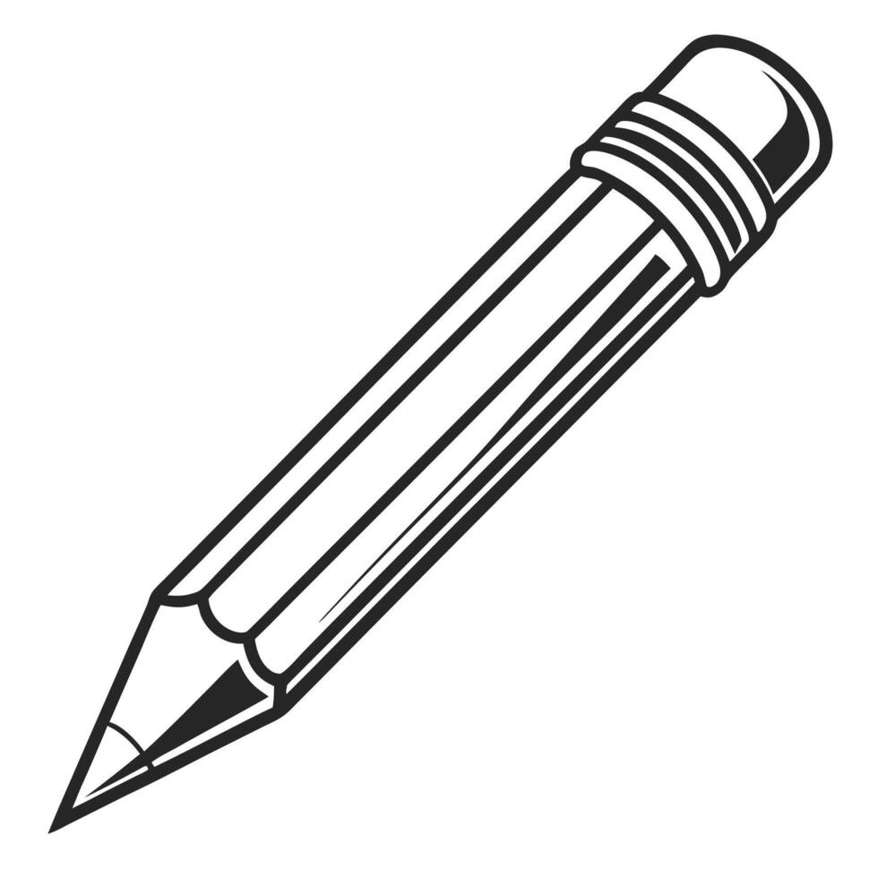 Pencil icon illustration vector