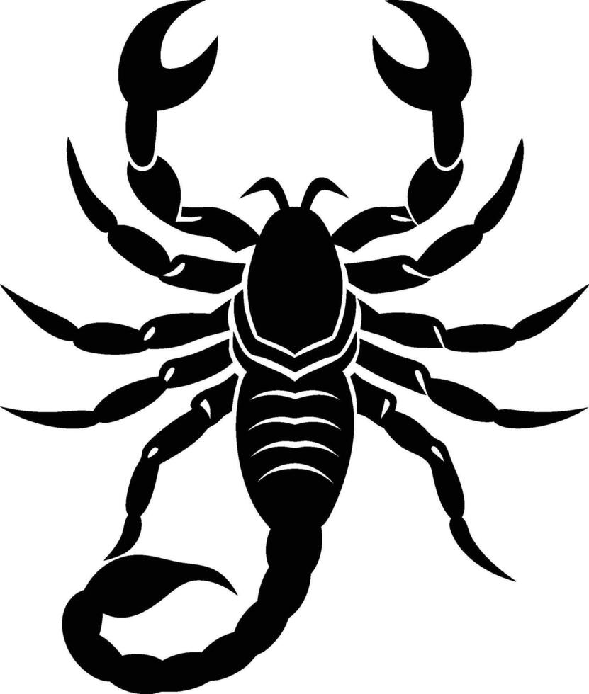 Scorpion Silhouette Illustration vector