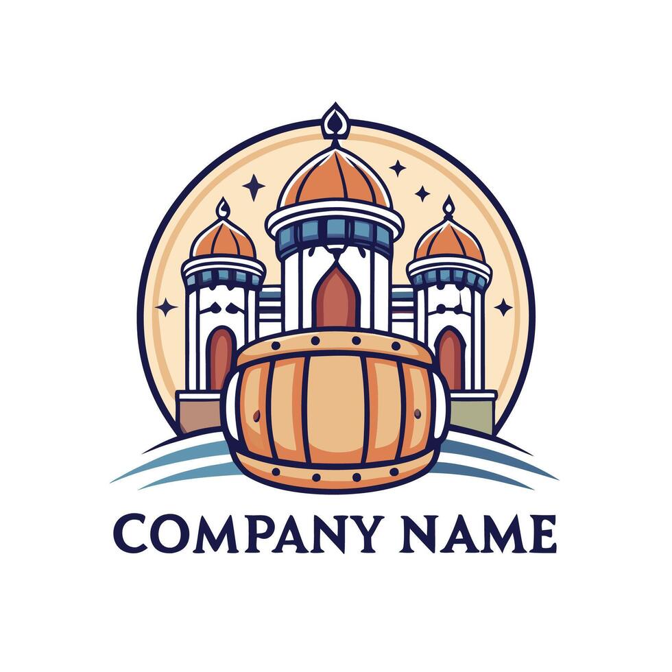 a logo for a company that is called on a white background vector