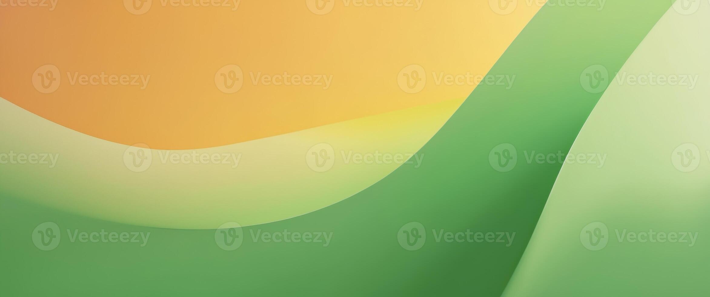 Vibrant and harmonious abstract composition with an orange and green gradient background photo