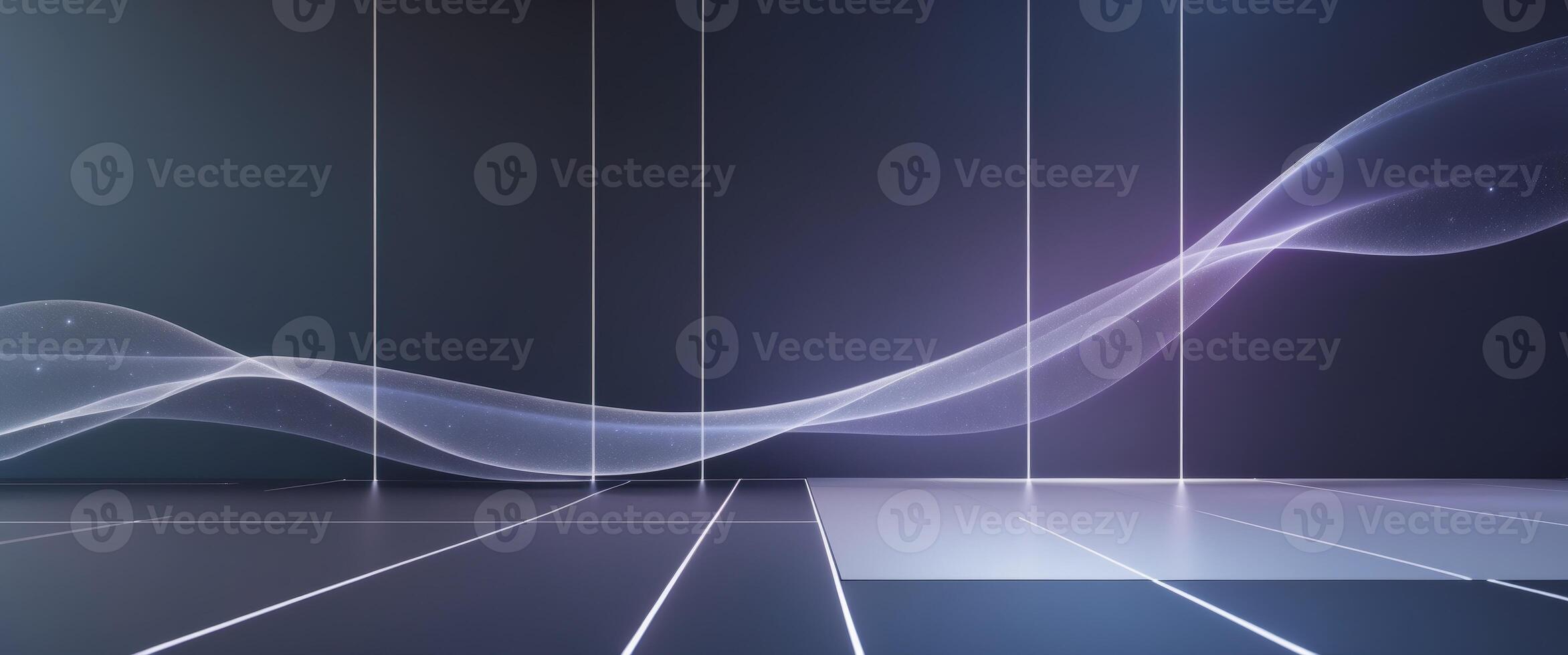 Very sleek and modern poster showing echo in space photo
