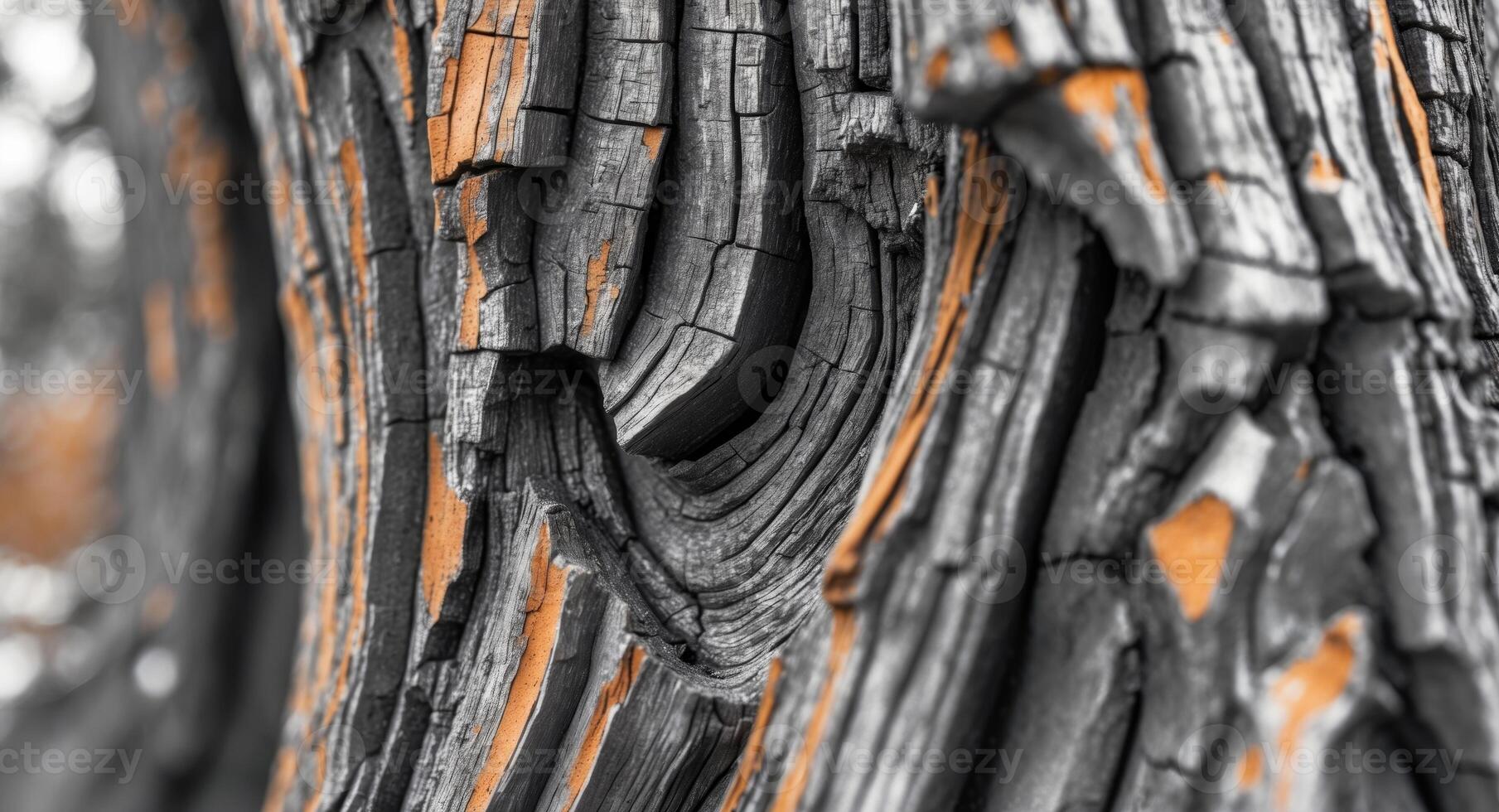 The texture of bark on an ancient tree becomes a work of art when viewed up close photo