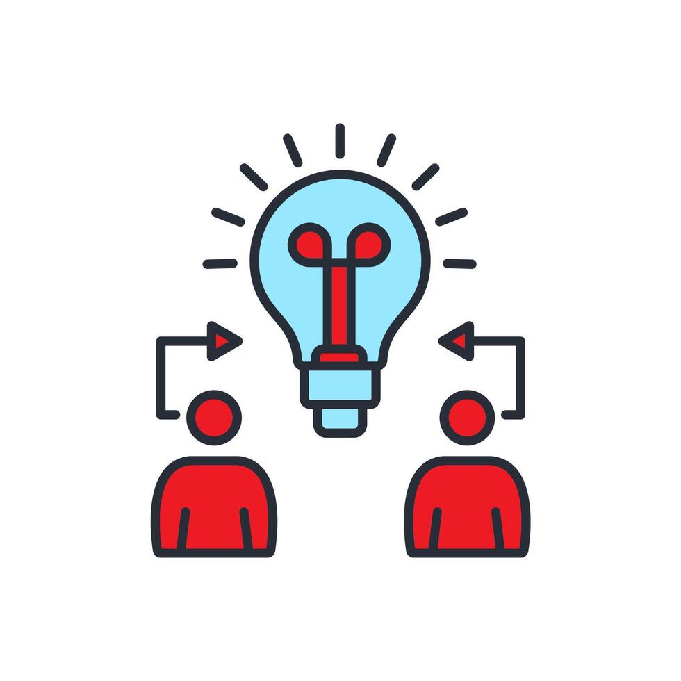 Mentor icons isolated on White Background. vector