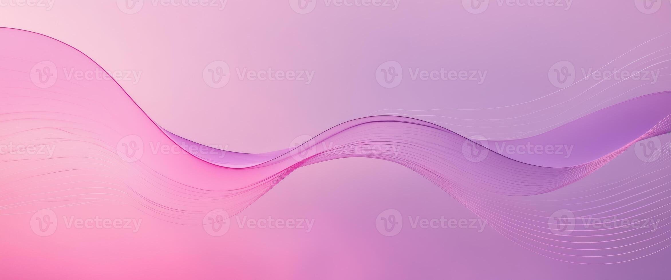 Abstract pink and purple gradient background with flowing wave lines photo