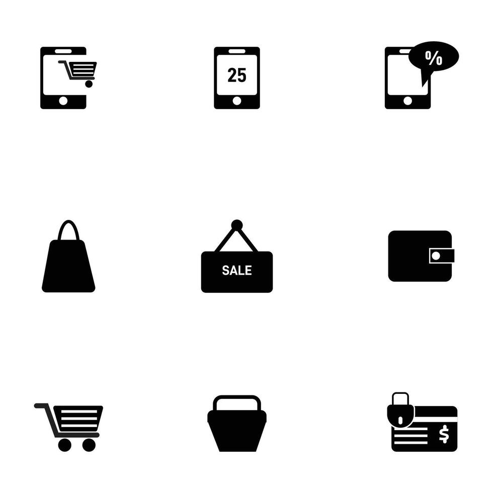 Shopping graphic premium element set vector