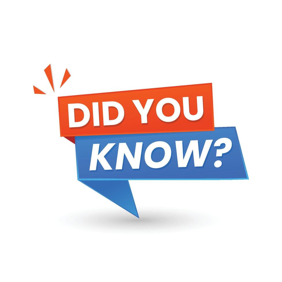 Fascinating Did You Know Ideas design vector