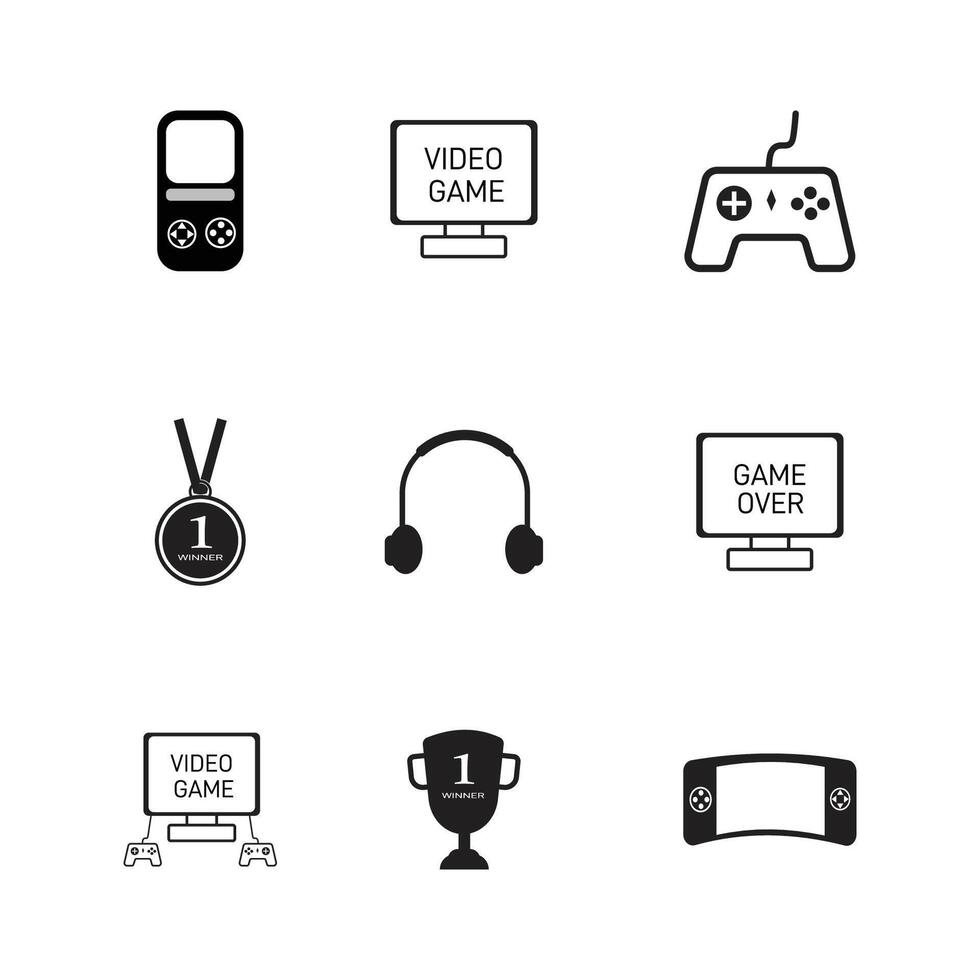 Game Icon collection illustration vector