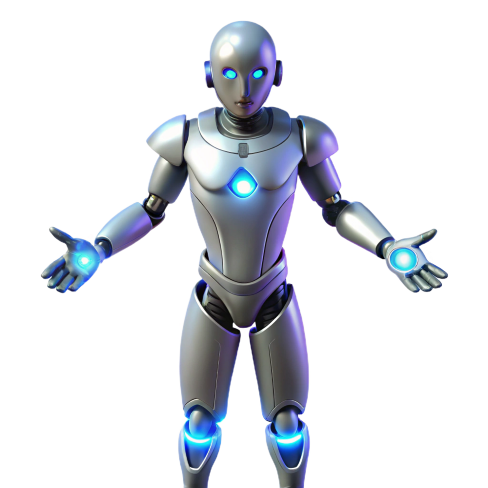 Advanced Robotics Futuristic Humanoid Robot Design png