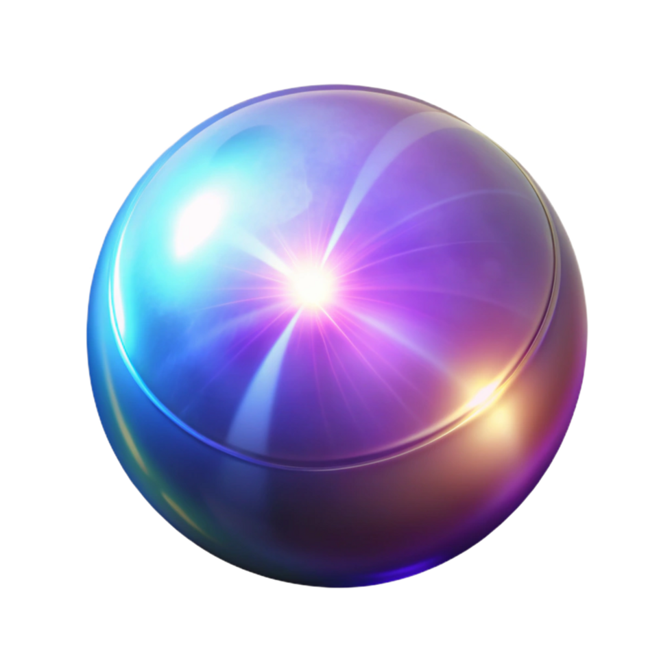 Luminous Orb Abstract Sphere with Glowing Core png