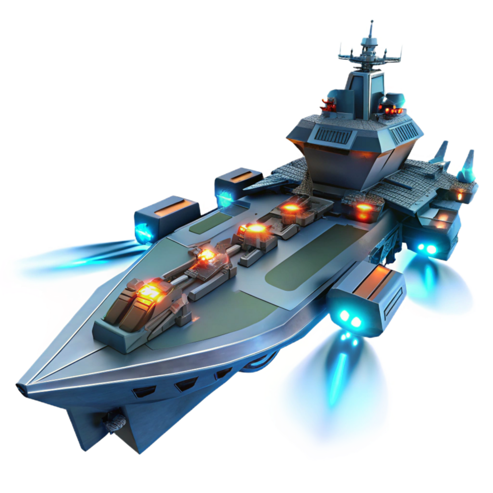 Futuristic Warship Advanced Aircraft Carrier Design png