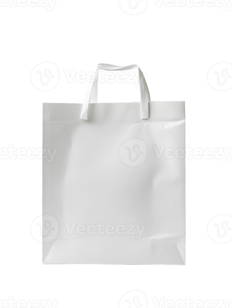 Plain White Plastic Shopping Bag png