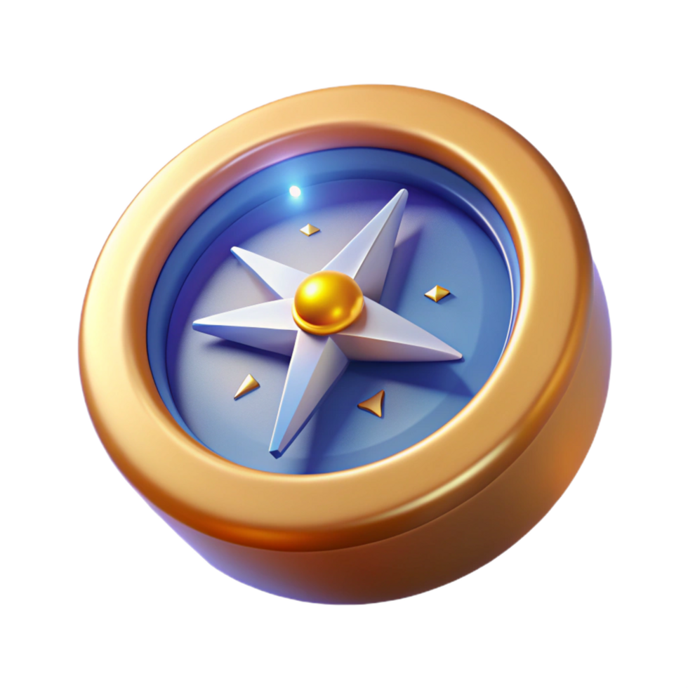 3D Compass Icon Navigation, Direction, Guidance, Exploration, Travel, Journey, Adventure, Wayfinding, Orientation, Positioning png