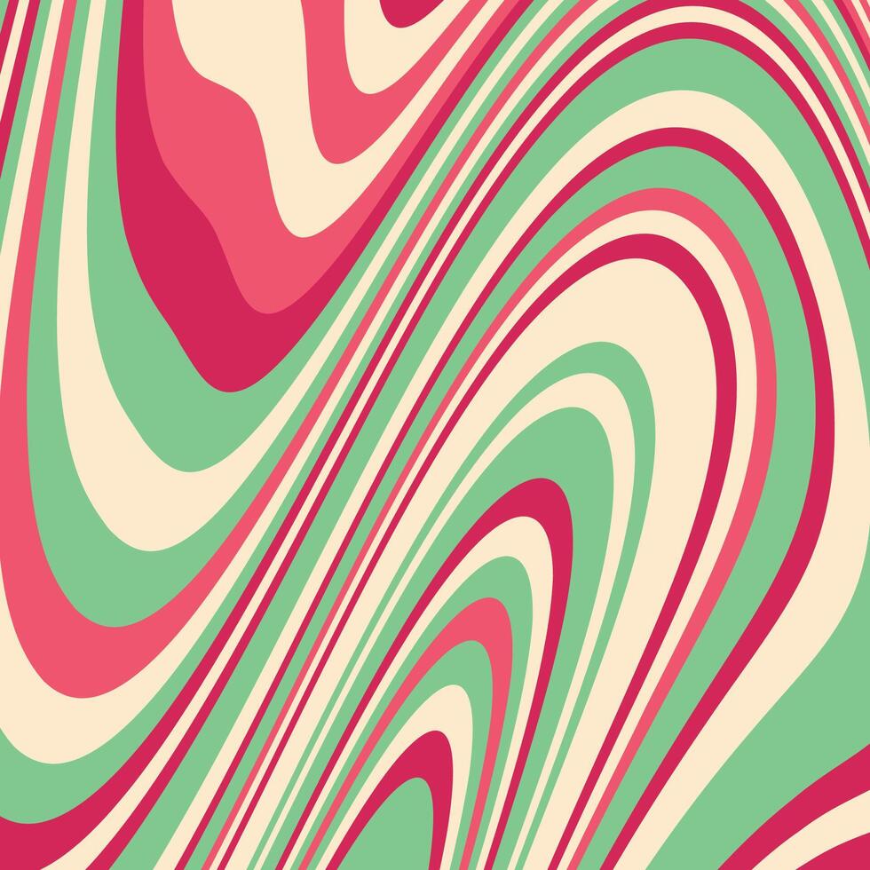 Abstract psychedelic groovy background vector