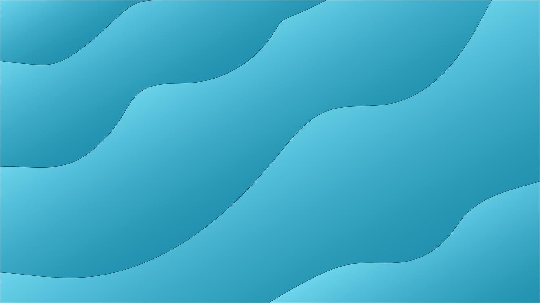 a blue background with waves and waves vector