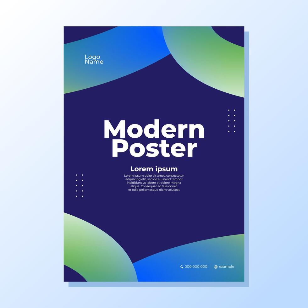 Modern poster design vector