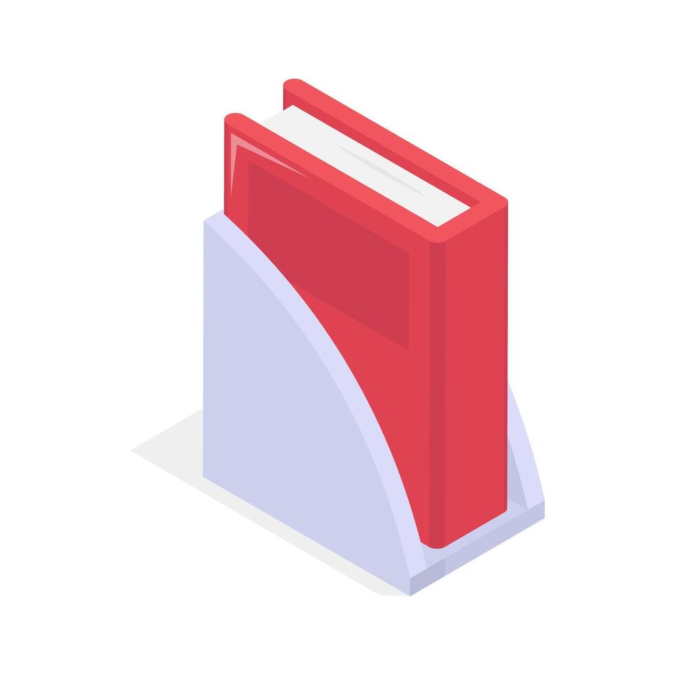 Take a look at this amazing icon of book holder in trendy style vector