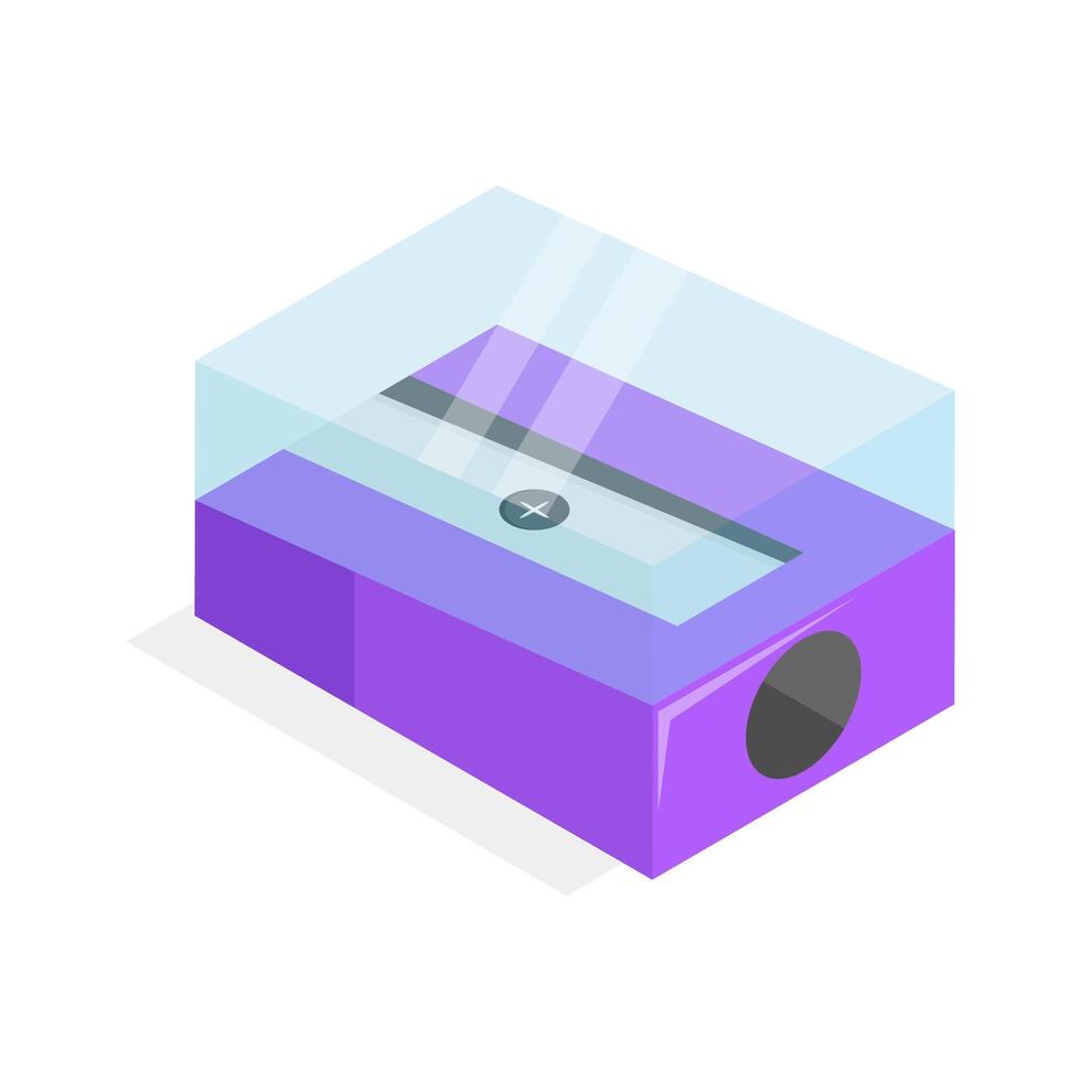 Visually perfect icon of sharpener in modern style, school supplies, of pencil grinder. vector