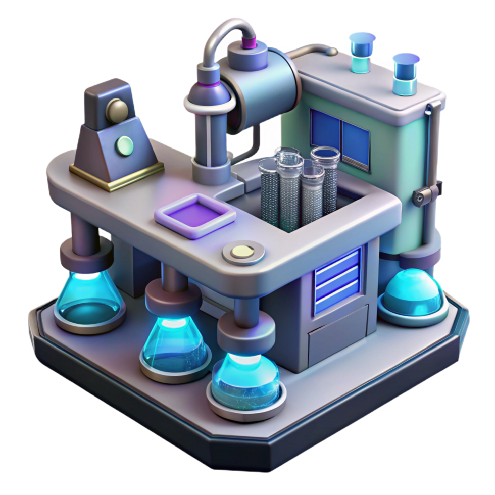 Advanced Science Laboratory Futuristic Research Equipment and Technology png